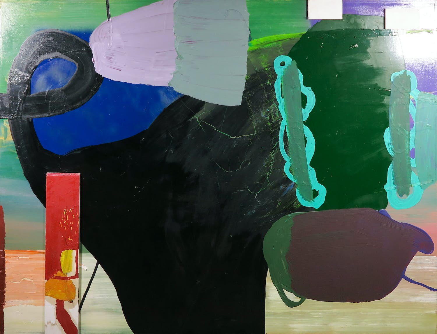 Adalbert Fässler - Wandobject van gemengde techniek op hout, zonder titel (Groot) verkocht voor € 1!