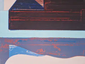 Gabrielle van de Laak - intrigerende kleuren lithografie "de Kust" - zeer kleine oplage (27) kopen? Bied vanaf 79!