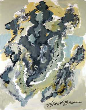 Bert Braam - Acryl op doek, Zonder titel verkocht voor € 1!