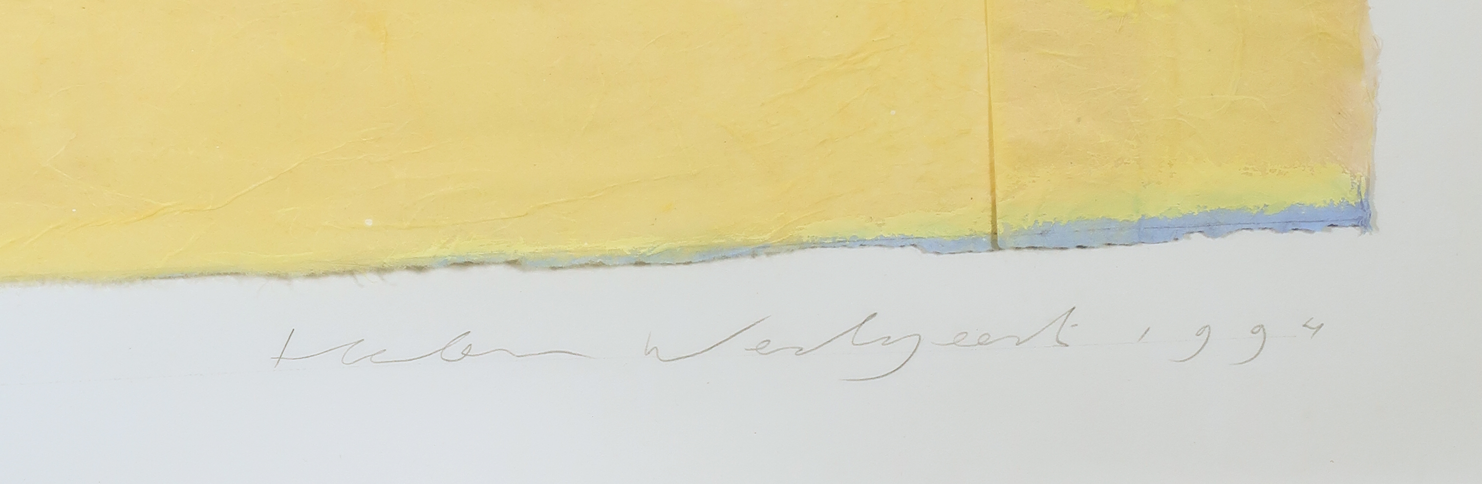 Helen Westgeest - Gouache en collage van geschept papier, Stille kracht - Ingelijst kopen? Bied vanaf 60!