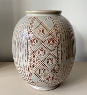 Wim Visser - XL vaas model V7 uitvoering Sphinx kopen? Bied vanaf 1!