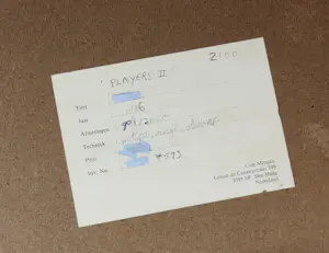 Cole Morgan - Potlood, acryl en olieverf op board, FOP / Players II - Ingelijst (Groot!) kopen? Bied vanaf 1500!