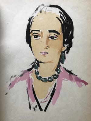 Kees van Dongen - Pochoir Tete de Femme 1925 kopen? Bied vanaf 150!