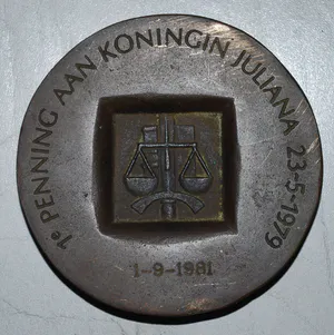 Henk van Bommel - Penning Ministerie van Justitie - gratis verzending NL kopen? Bied vanaf 100!