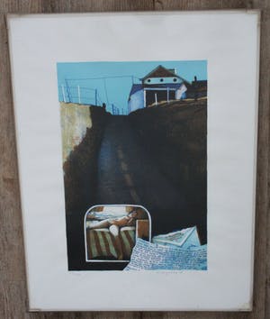 Nicolaas Wijnberg - Ingelijste litho - 1978 kopen? Bied vanaf 65!