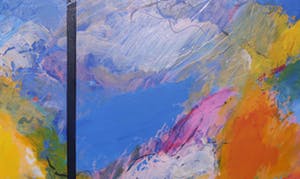 Franscz Witte - Gemengde techniek op doek, Spaans landschap (Groot) kopen? Bied vanaf 100!