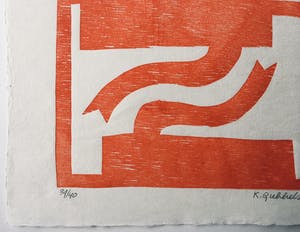 Klaas Gubbels - houtdruk ‘Naar Elkaar’ - 2013 - oplage 40 ex. kopen? Bied vanaf 295!