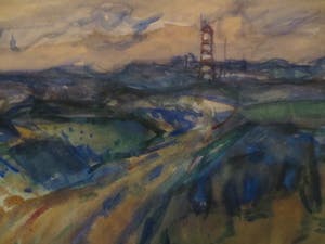 Willem Ernst van Boven - (1925-2007) Duinen met vuurtorentje 1971 kopen? Bied vanaf 80!