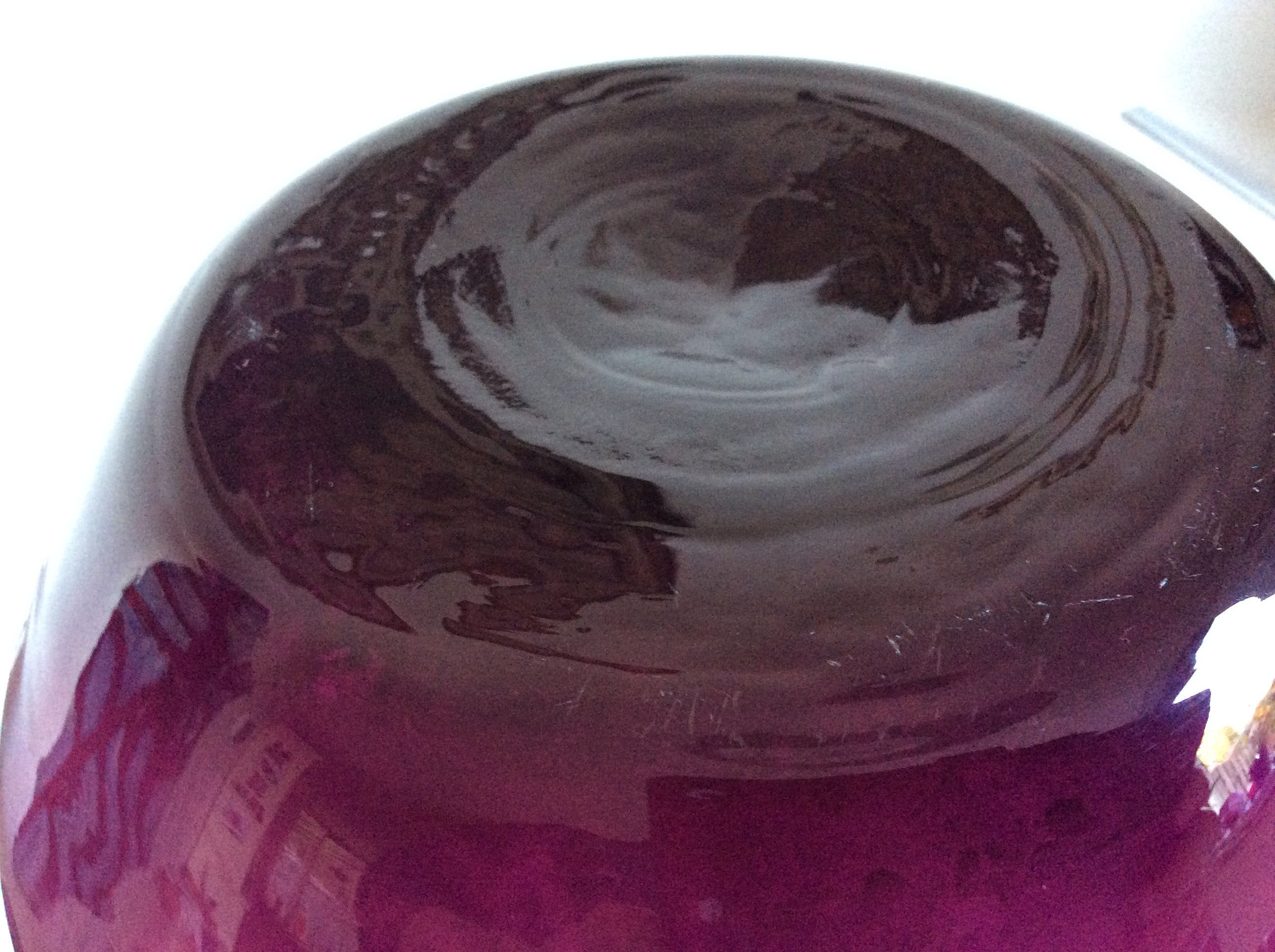 Doyen Glas - grote aubergine vaas - verticale optiek kopen? Bied vanaf 40!