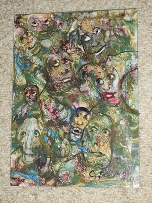 Carla Schot - Olieverfschilderij - Figuren [no.12] kopen? Bied vanaf 25!