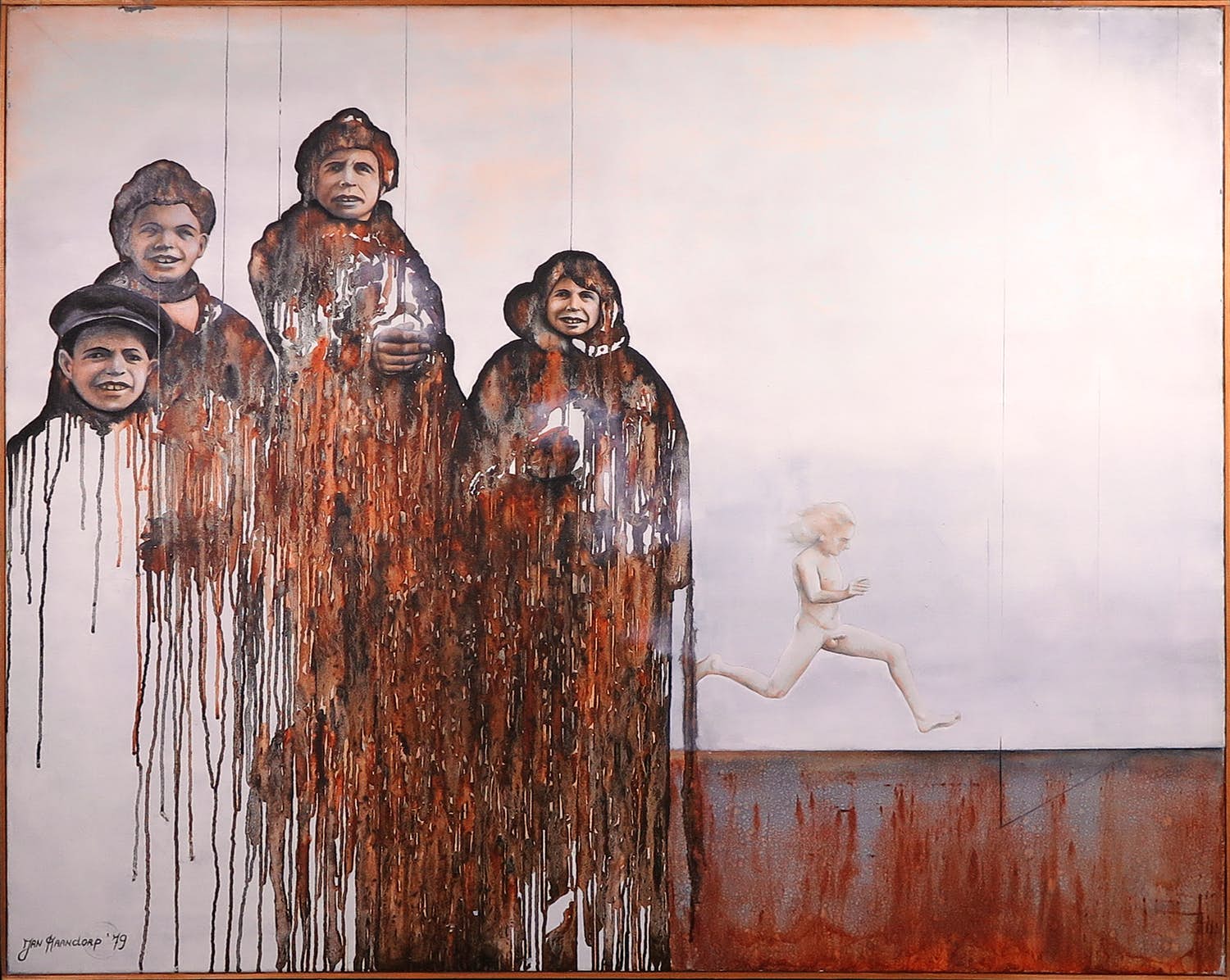 Jan Kaandorp - Olieverf op doek, Inversie van de vrijheid - Ingelijst (Groot) kopen? Bied vanaf 200!