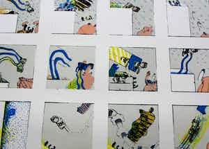 Hannes Postma - Kleurenlitho: Adventures with the hobby horse verkocht voor € 45!