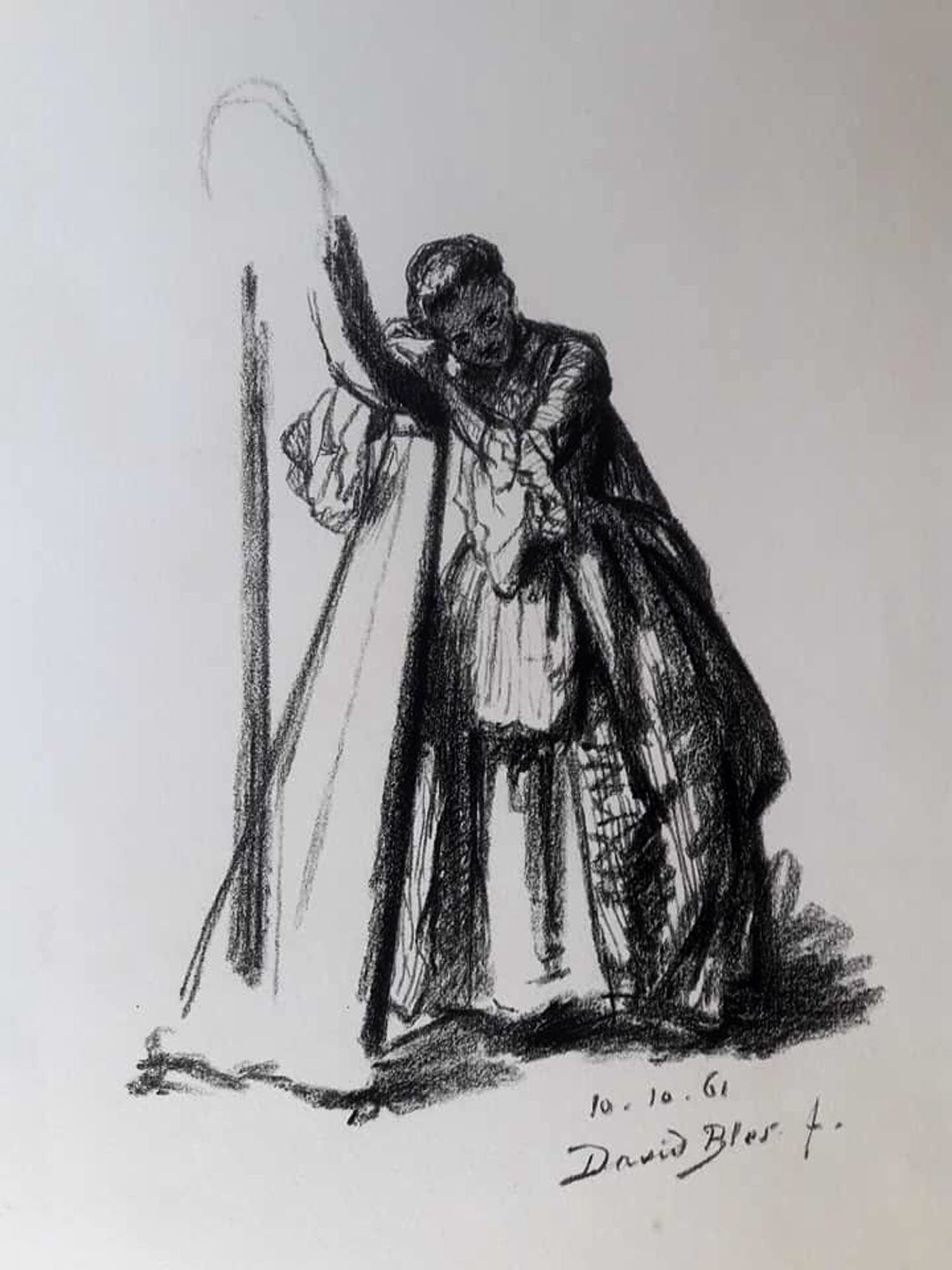 David Bles - "Pauserende harpspeelster" verkocht voor € 10!