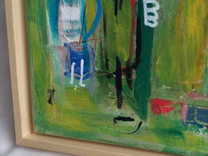 Jasper Banen - Acrylverf op doek , ingelijst , “De verhalenverteller” – 2006 kopen? Bied vanaf 85!