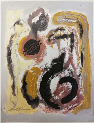 Bert Braam - 2 abstracte schilderijen kopen? Bied vanaf 1!