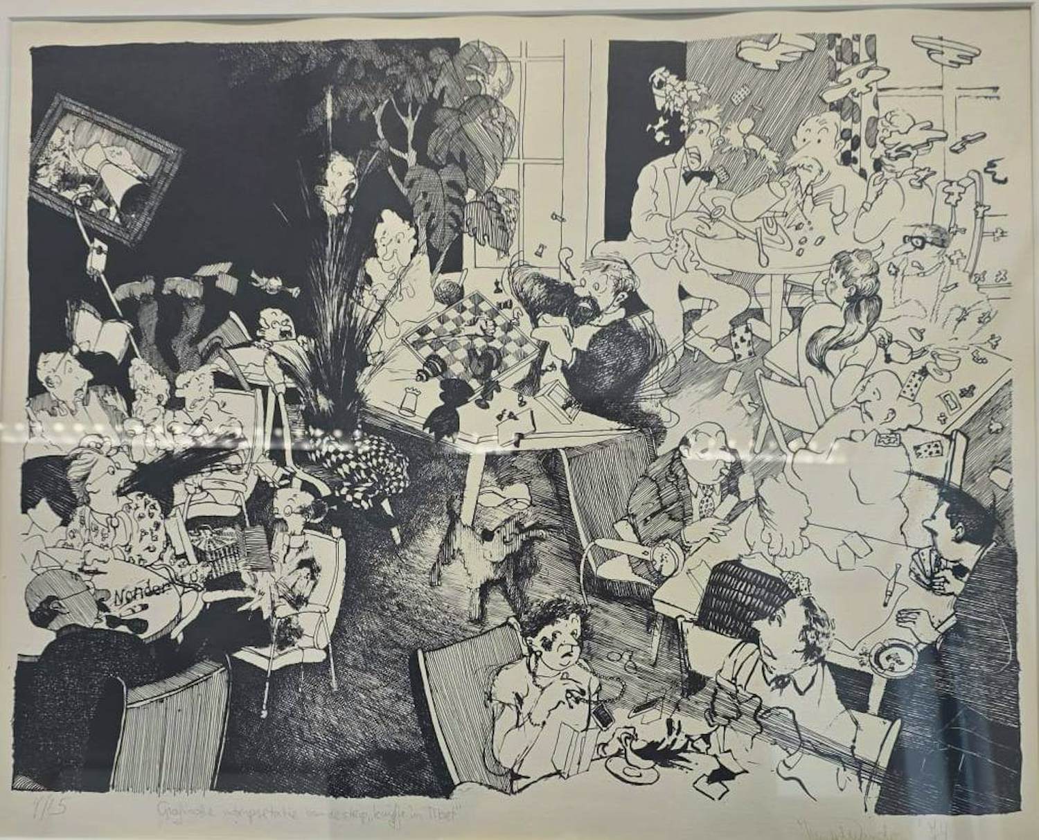 Jim van der Woude - Grafische intepretatie van de strip "Kuifje in Tibet" kopen? Bied vanaf 100!