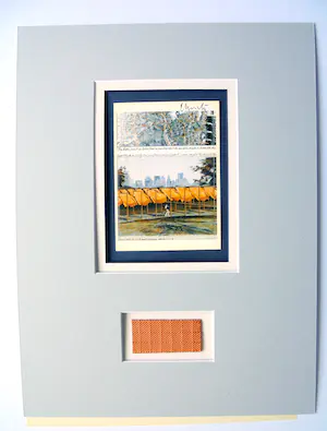 Christo - Project for Central Park NYC " The Gates " - artcard handgesigneerd in pptout kopen? Bied vanaf 1!