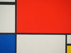 Piet Mondriaan - Compositie II in rood, blauw en geel, Gesigneerde lithografie - Certificaat kopen? Bied vanaf 129!