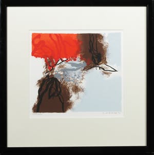 Henk van Vessem - Zeefdruk, Zonder titel - Ingelijst kopen? Bied vanaf 20!