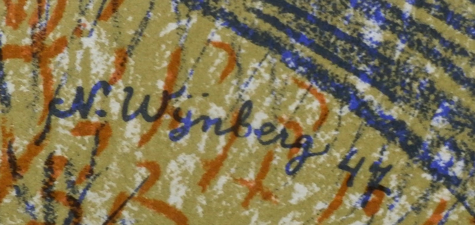 Nicolaas Wijnberg - Kleurenlitho: Badende mythische figuren - 1947 kopen? Bied vanaf 40!