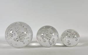 Floris Meydam - Set van drie serica bollen met luchtbellen kopen? Bied vanaf 100!