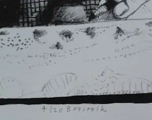 Herman Berserik - Litho: Zelfportret - 1984 kopen? Bied vanaf 99!