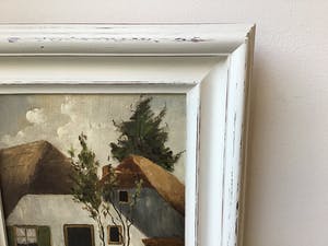 Niet of onleesbaar gesigneerd - Eenvoudig boerenerf. kopen? Bied vanaf 1!