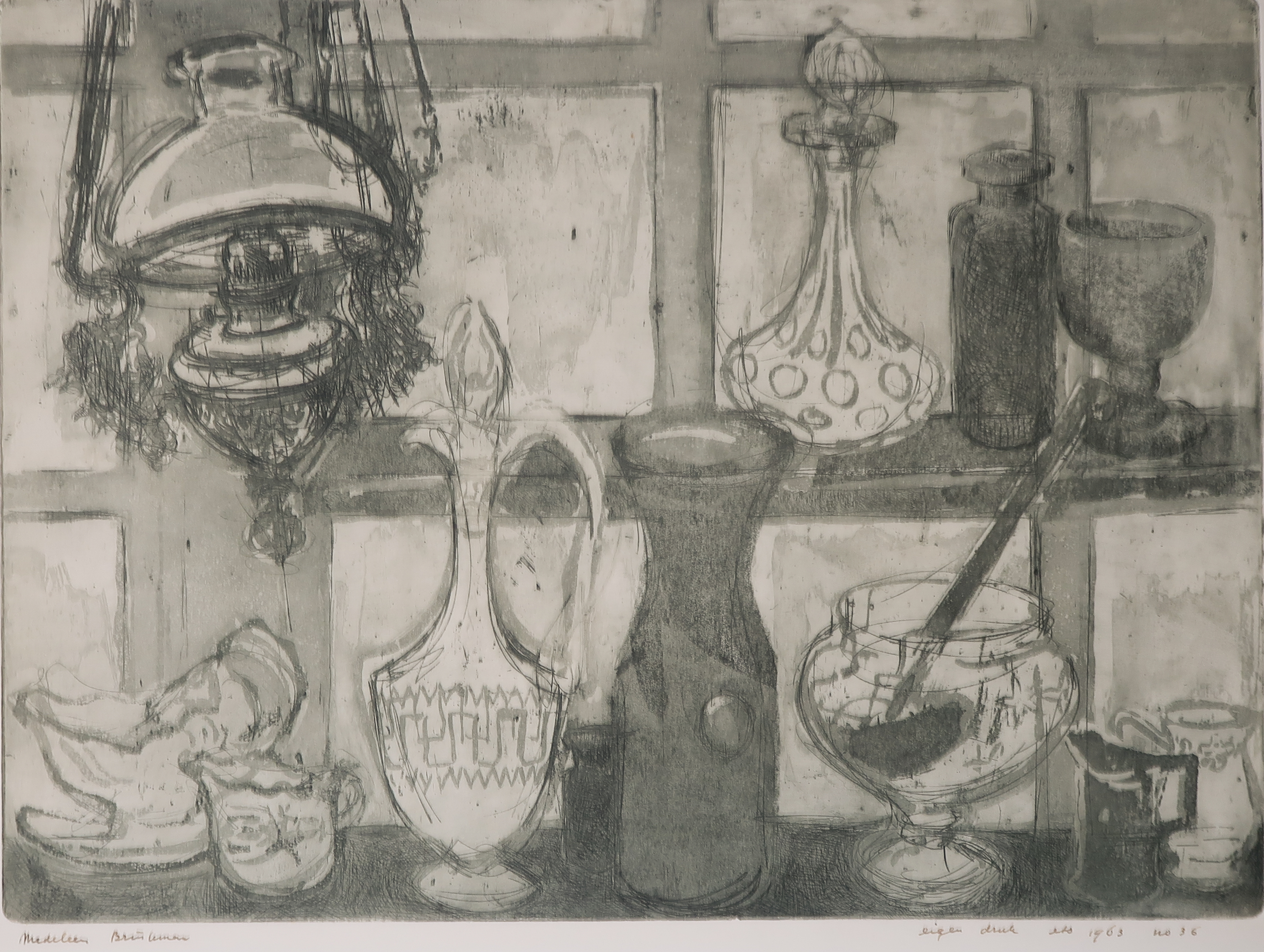 Madeleen Brinkman - Ets, Stilleven kopen? Bied vanaf 1!