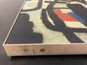 Willem Hussem - toegeschreven aan, olieverf op board, ingelijst, Abstracte compositie kopen? Bied vanaf 1250!