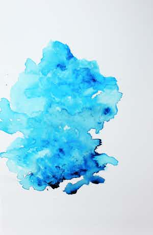 Armando - giclee: abstract - Komposition in blau - 2015 - ( oplage slechts 25 stuks) verkocht voor € 109!