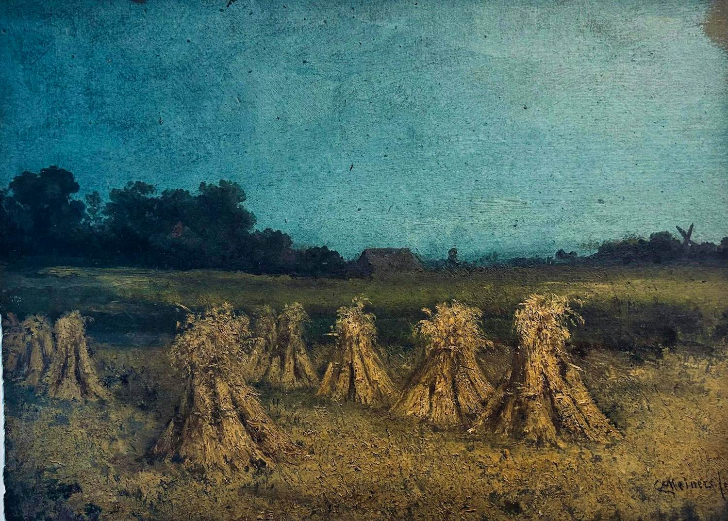 Claas Hendrik Meiners - Twee werkjes: Landschap met boerderij/Duinlandschap kopen? Bied vanaf 95!