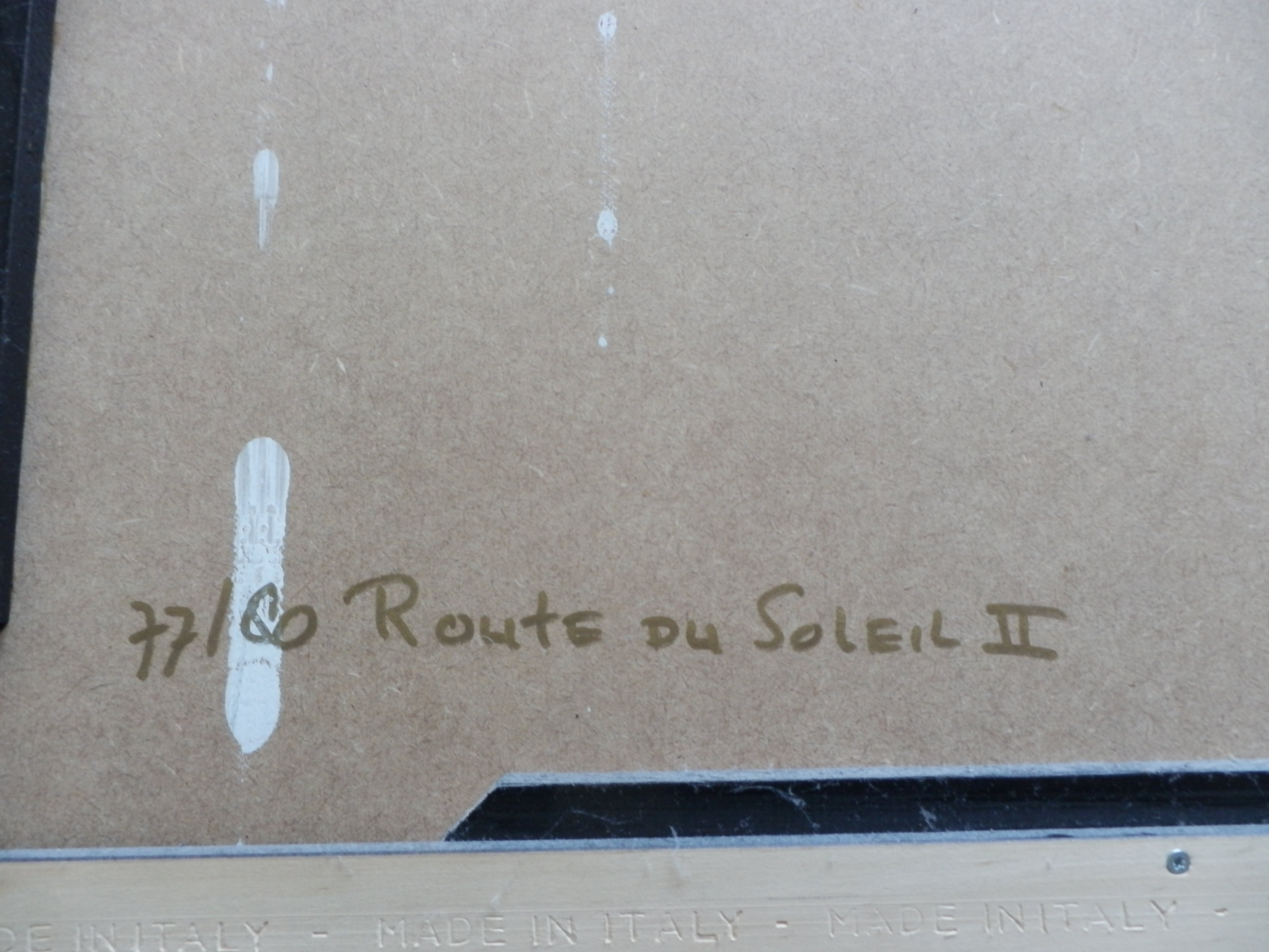 Ronald Boonacker - met Acrylverf opgehoogde Zeefdruk op paneel in fraaie baklijst kopen? Bied vanaf 225!