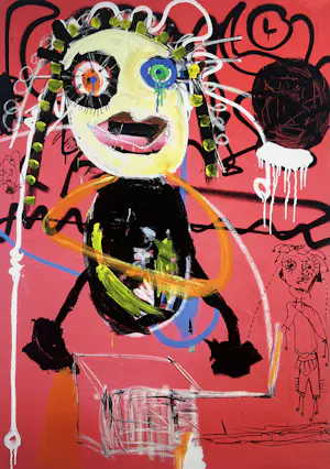 Buy Paul Indrek Kostabi - Handgesigneerde giclee | 'Satellite'? Bid from 70!