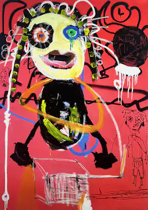 Paul Indrek Kostabi - Handgesigneerde giclee | 'Satellite' kaufen? Bieten Sie von 70!