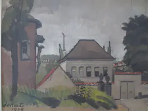 Anne-Pierre De Kat - Dorpsgezicht Belgie 1930 kopen? Bied vanaf 400!