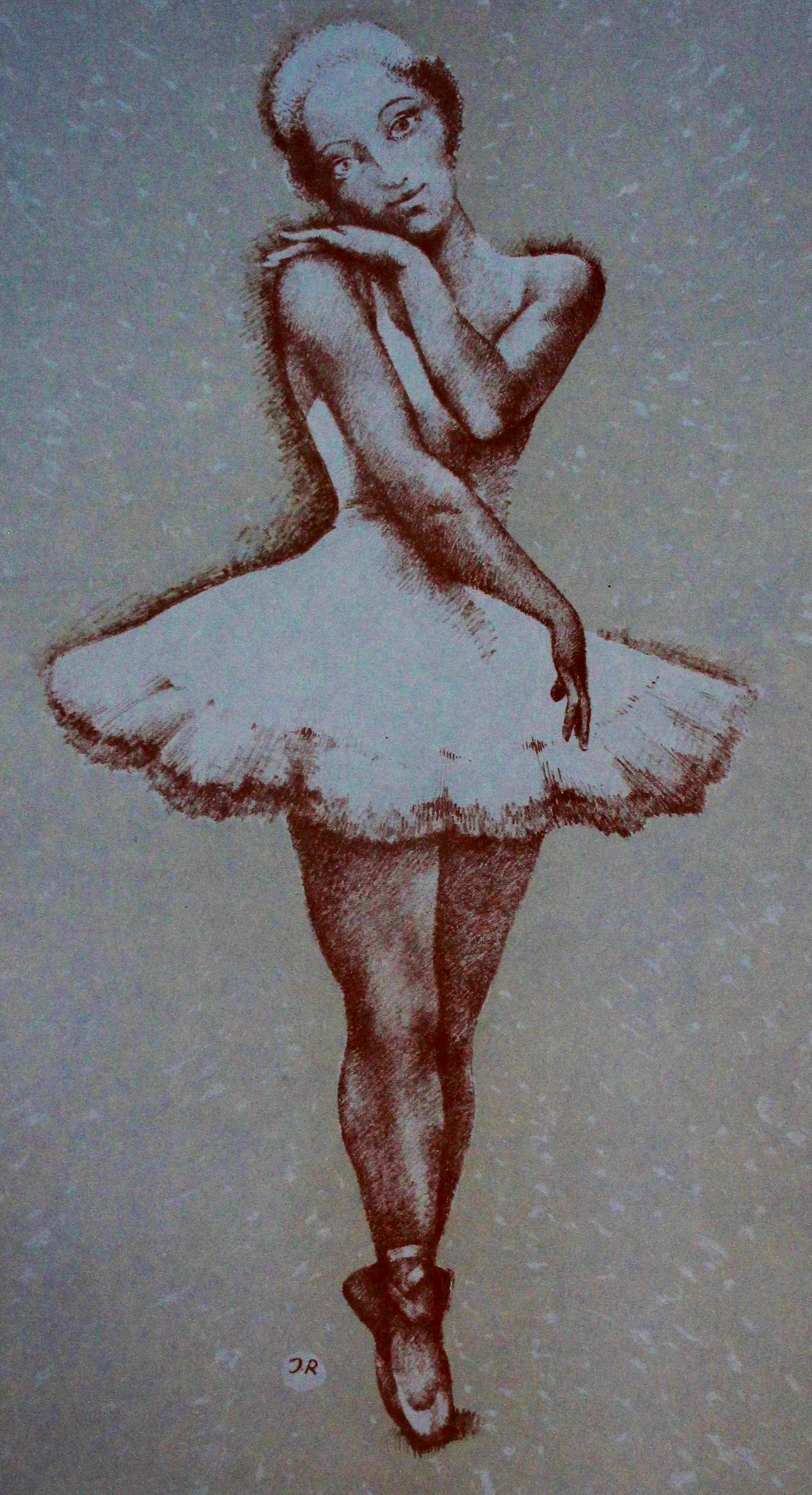 John Raedecker - litho: balletdanseres - 1947 kopen? Bied vanaf 50!