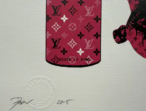 Death NYC - handgesigneerde zeefdruk | 'Louis Vuitton Spray/Mask/Gun' | 2015 kopen? Bied vanaf 60!