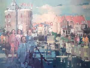 Rob Houdijk - 'Enkhuizen". verkocht voor € 55!