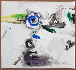 Nico Molenkamp - Toekan op coke, zeefdruk (groot) kopen? Bied vanaf 75!