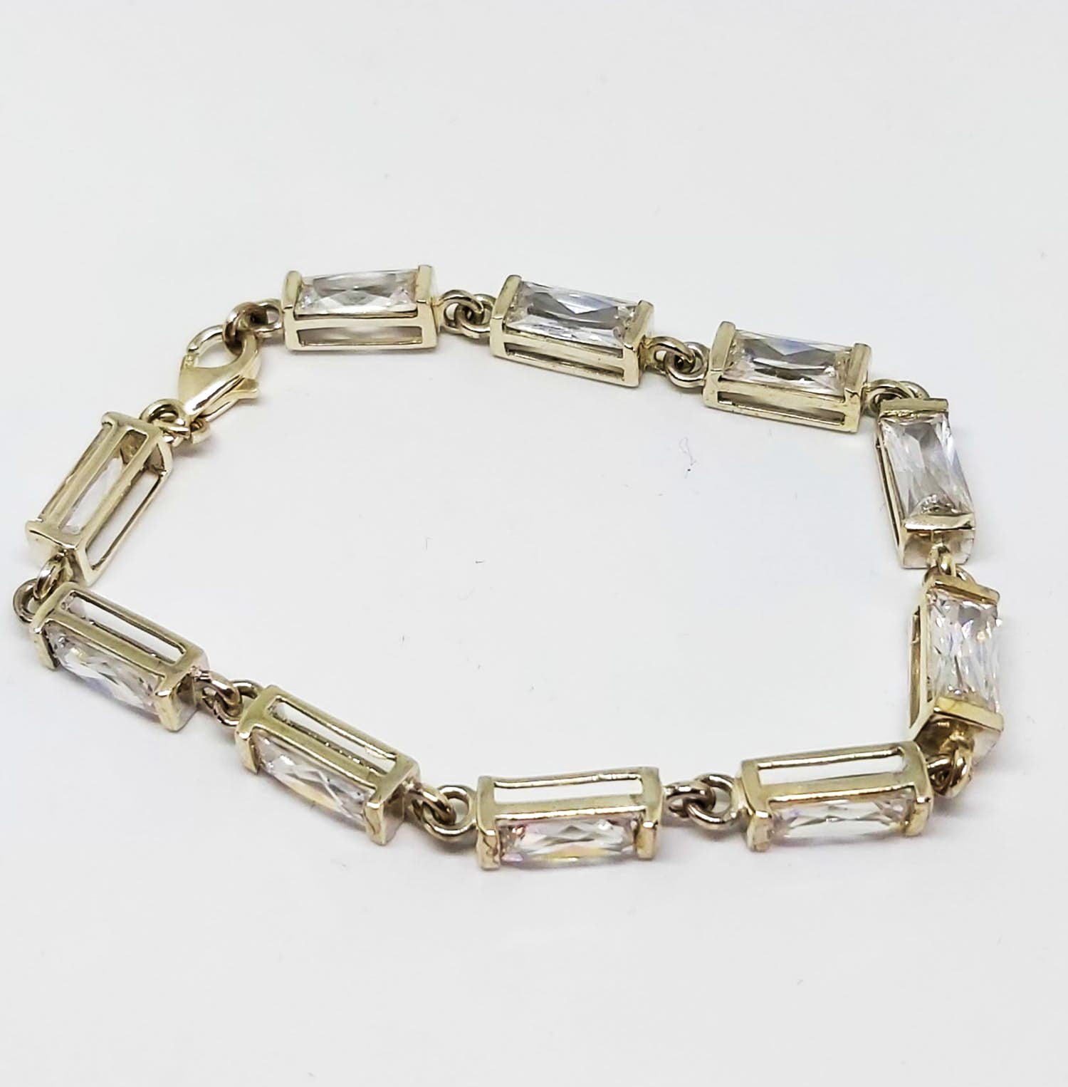 Zilveren armband (925) met kristal verkocht voor € 1!