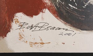 Bert Braam - Gemengde techniek op karton, Lot van drie abstracte composities kopen? Bied vanaf 1!