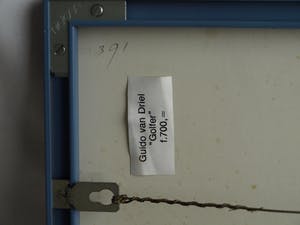 Guido van Driel - Ingelijste collage & tekening , “Golfers 1” – 1993 kopen? Bied vanaf 90!