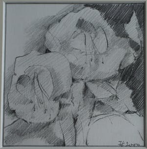 Fon Klement - Ingelijste tekening , Bloemstilleven I - 2000 kopen? Bied vanaf 80!