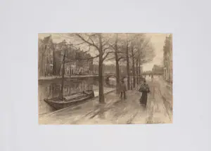 Egbert Schaap - Stadsgezicht van Amsterdam kopen? Bied vanaf 300!
