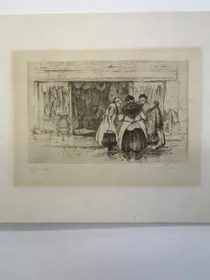 Anton Pieck - Figuren in de Jordaan, Amsterdam, eigen druk, handgesigneerd kopen? Bied vanaf 120!