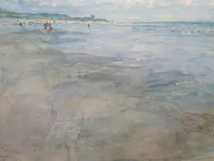 Piet van Boxel - Flaneren aan het Noordzee strand kopen? Bied vanaf 150!