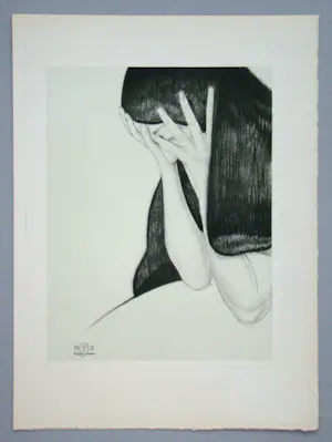 Walter Sauer - L'inutile regret - 1930 - Heliogravure - Gesigneerd en gedateerd kopen? Bied vanaf 100!