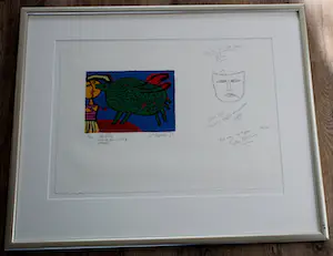 Corneille - ingelijste litho - 1990 kopen? Bied vanaf 250!