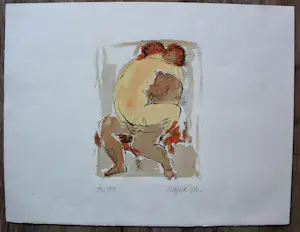 Nic Jonk - Zeefdruk: naakt koppel kopen? Bied vanaf 59!