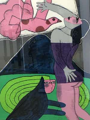 Corneille - l'oiseau rose verkocht voor € 545!